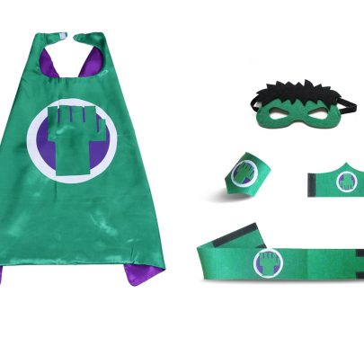 hulk halloween costume kids superhero cape and mask sets