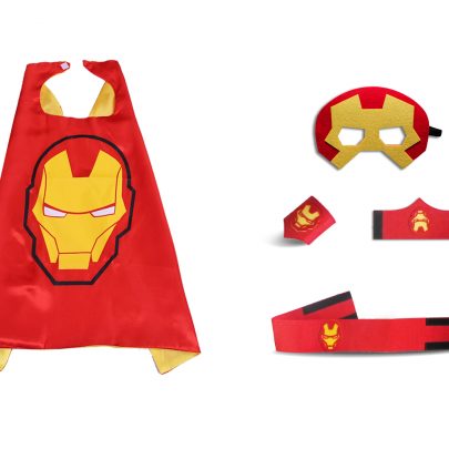 ironman costume child superhero cape felt mask sets