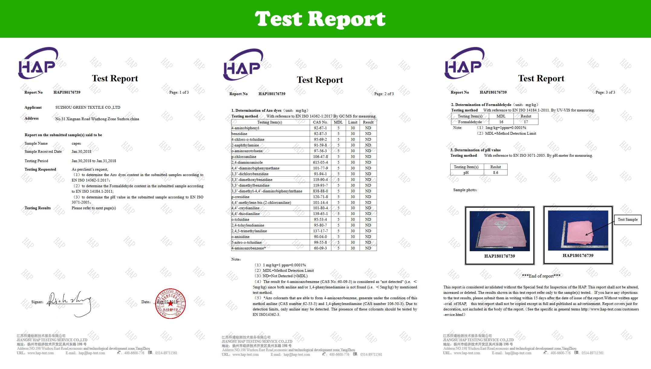 Super Hero cape mask test report