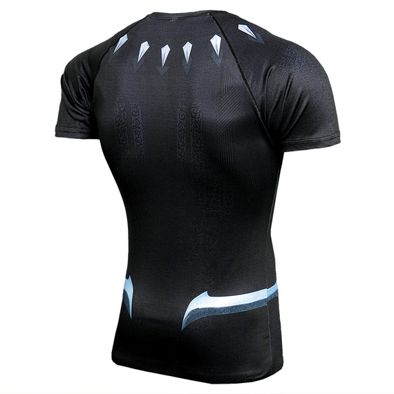 Dri-fit Superhero Black Panther Compression Workout Shirt 04