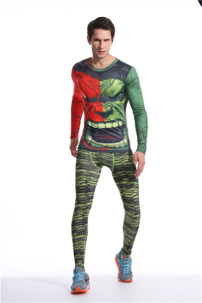 Long Sleeve Incredible Hulk Compression Shirt 04