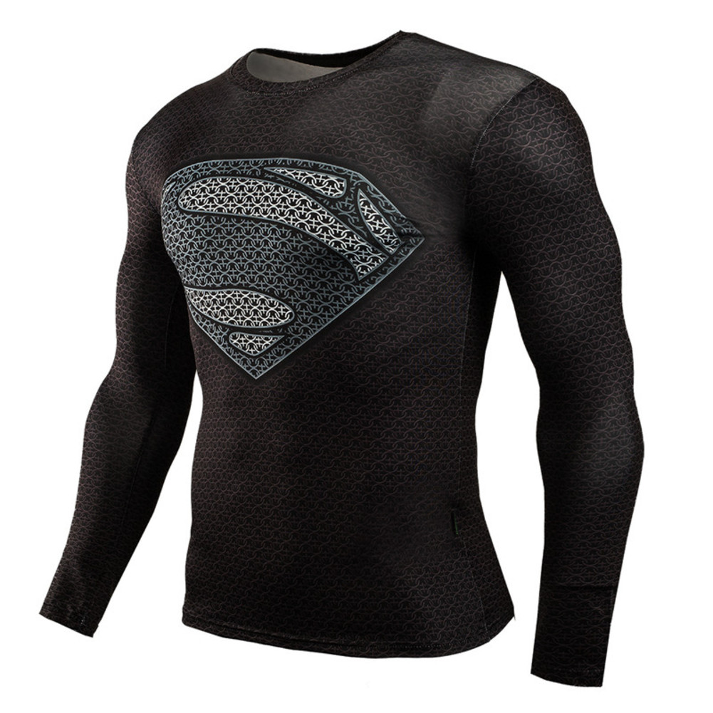 Superman Long Sleeve Compression Shirt