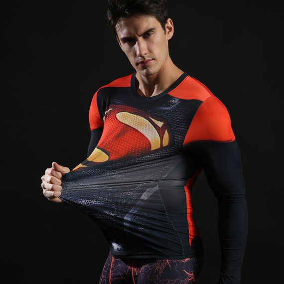 Super Heros Exercise Shirt Halloween Costumes 04