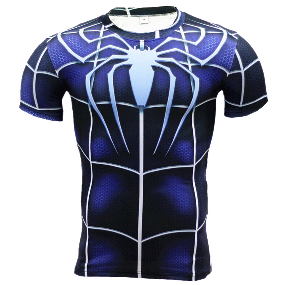 Short Sleeve Spider-Man Compression Shirt