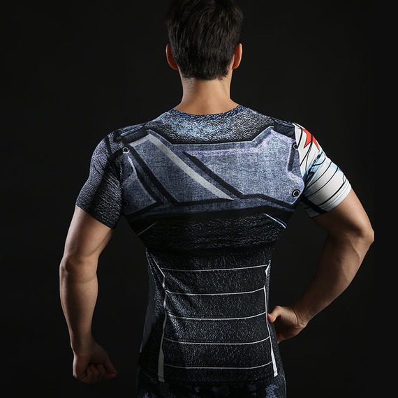 dri fit winter soldier compression shirt short sleeve