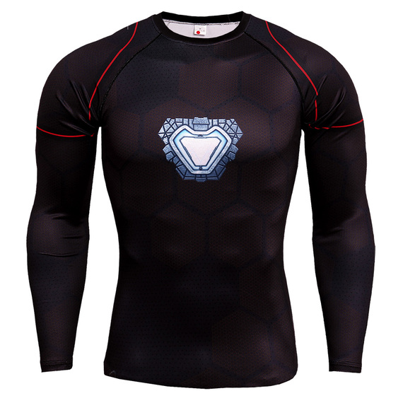 long sleeve ironman running shirt White compression shirt