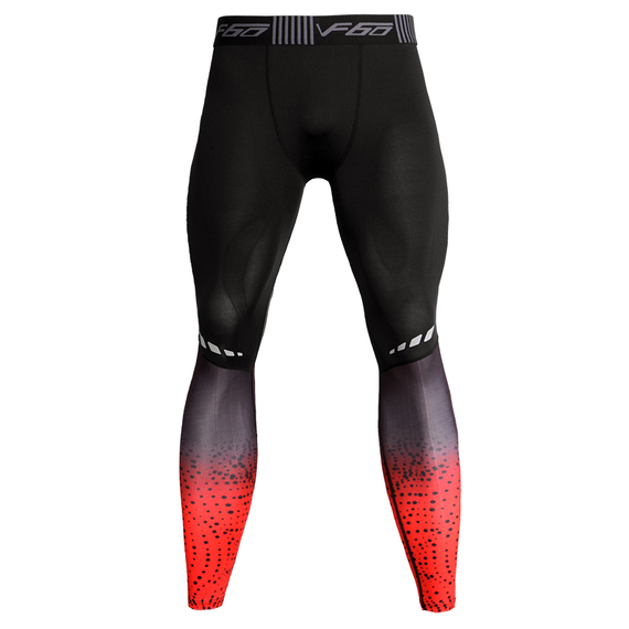 weightlifting compression pants black red