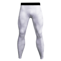 white youth compression pants for workouts