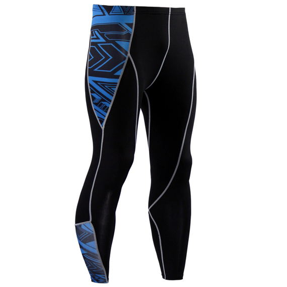 mens compression yoga pants blue