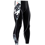 mens workout compression pants black