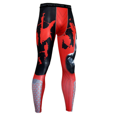 mens red compression pants for workouts