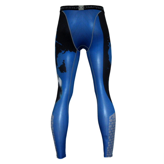 skins compression pants blue