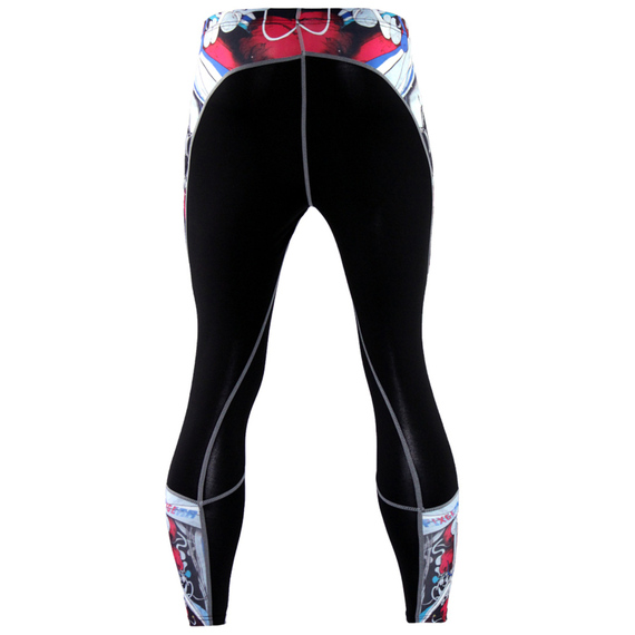 compression workout pants red