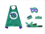 purple ninja turtle mask cape for kids