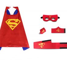 red superman superhero capes party favors