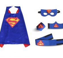 blue superman cape for kids