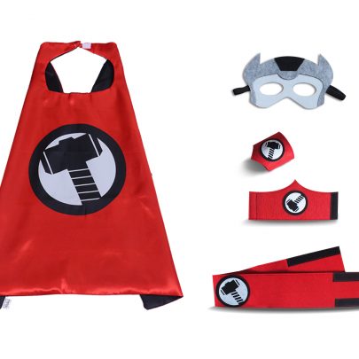 thor cape mask set for kids