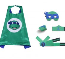 ninja turtle cape and mask green blue