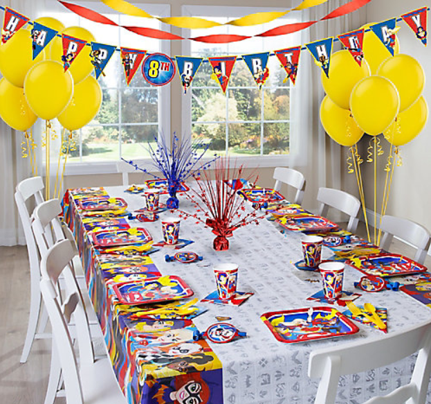 Super Hero Party decor centerpiece table decor