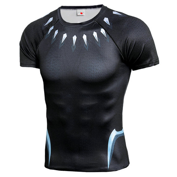 Infinite War Black panther compression shirt short sleeve workouts shirt for man