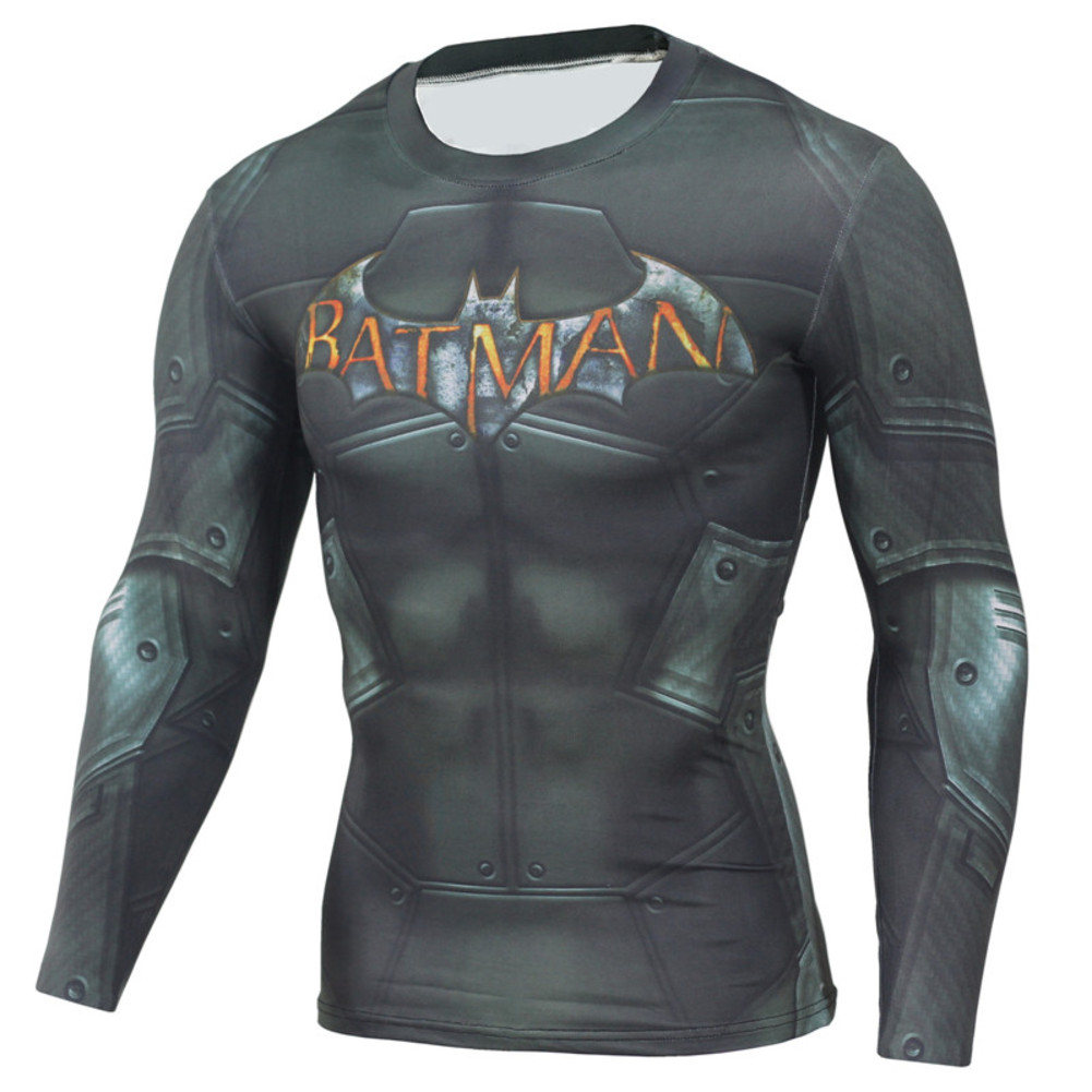 Batman Long Sleeve Compression Shirt For Mens