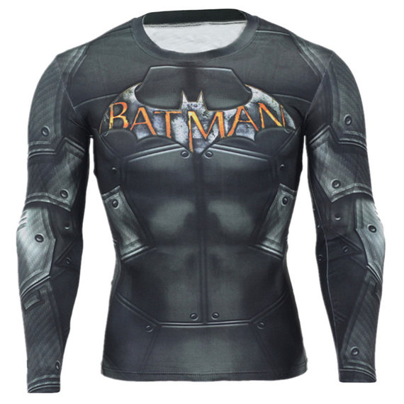 batman workout shirt long sleeve