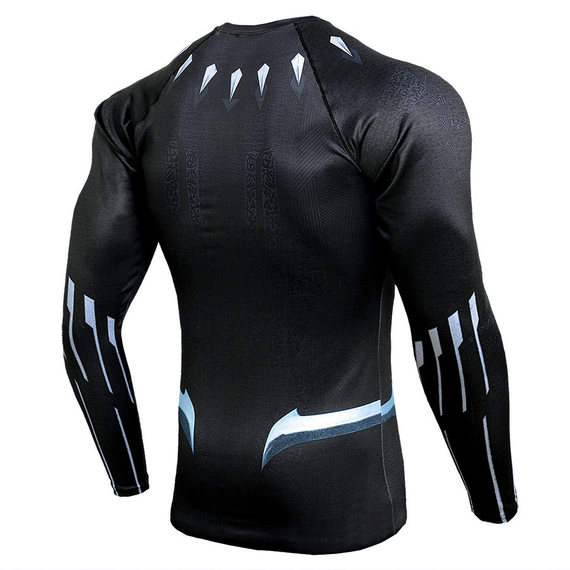 dri fit black panther long sleeve superhero shirt