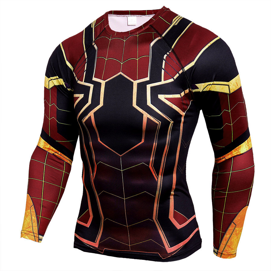 Spiderman Long Sleeve Compression Shirt Infinity War