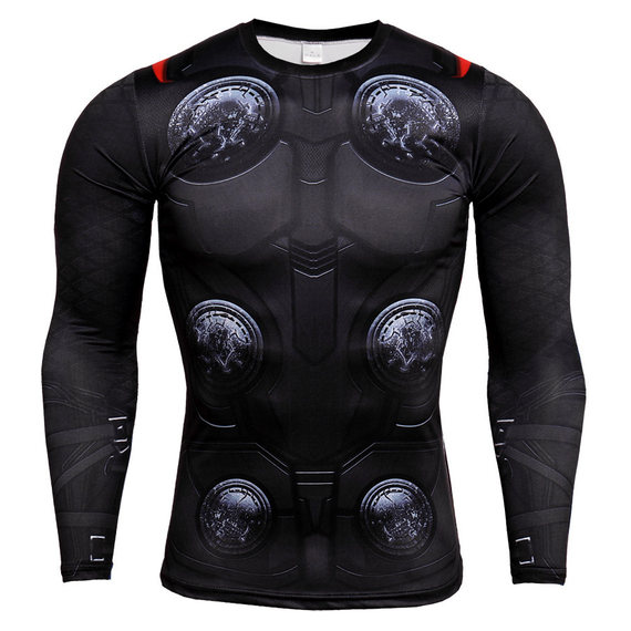 thor compression top long sleeve compression shirt for man
