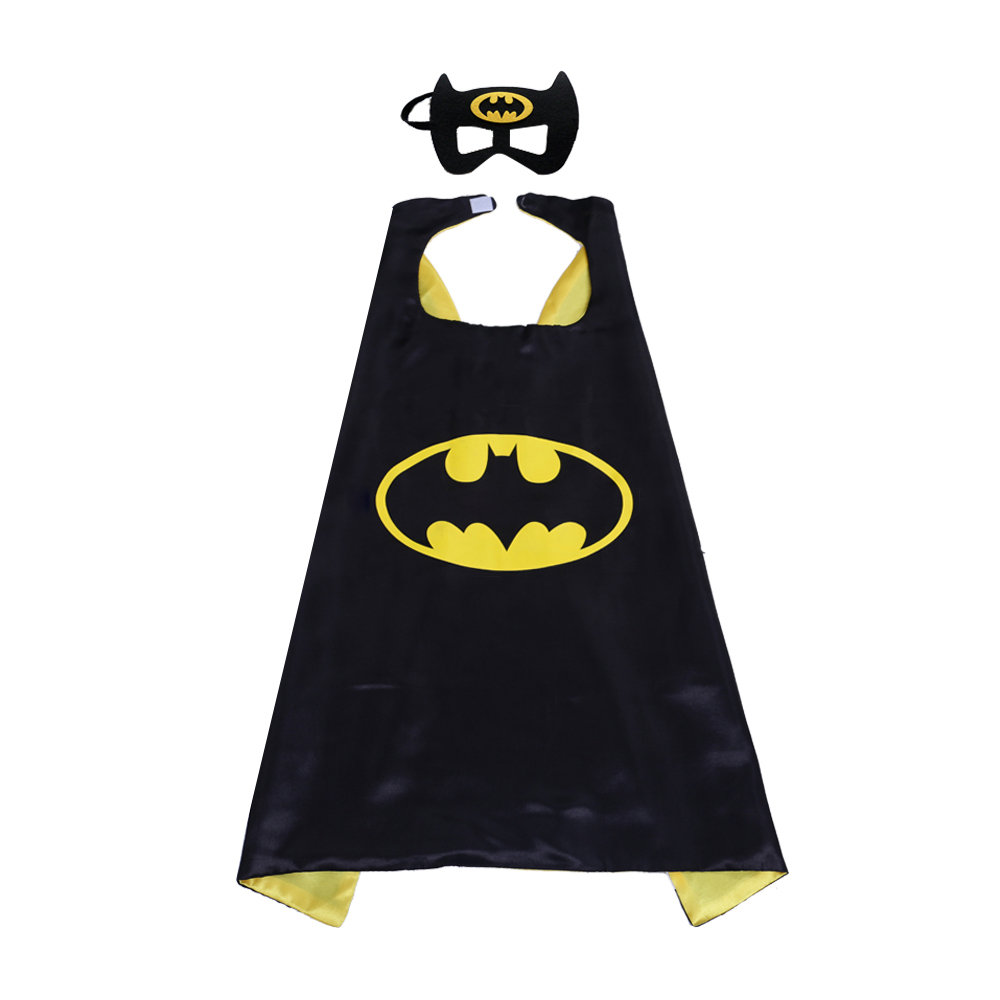 Superhero Batman Capes And Mask Set For Children