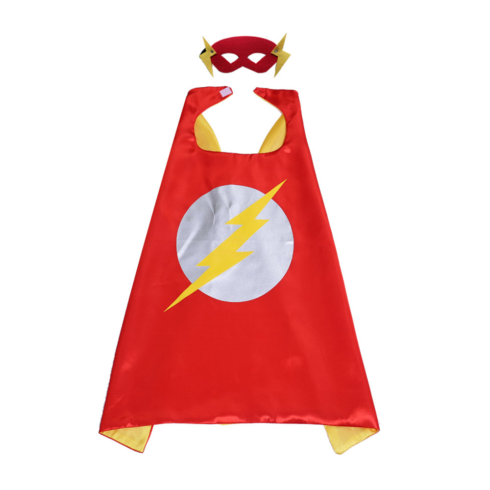 Flash Cape And Mask Set Superhero Costume