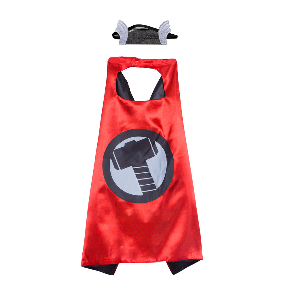 Thor Superhero Capes And Mask Set For kids