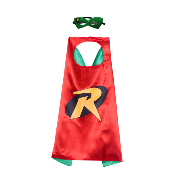 robin cape costume for child,double layer,Red
