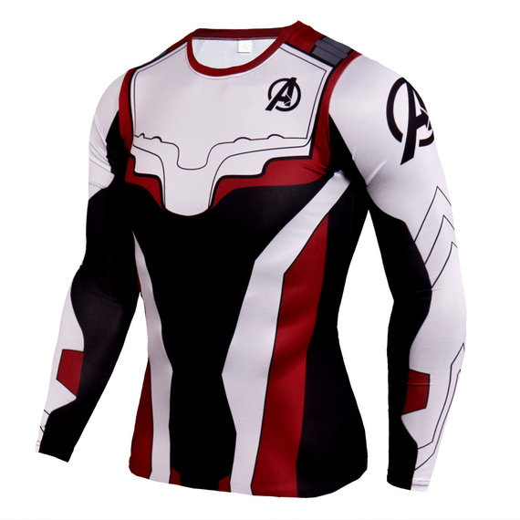 long sleeve quantum realm cosplay costume 3d print t shirts red black white