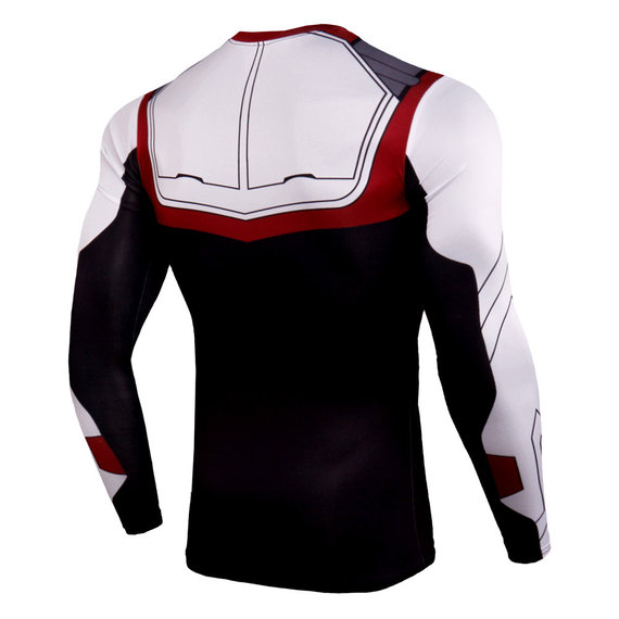 super hero quantum realm sweatshirt endgame long sleeve compression workouts shirt