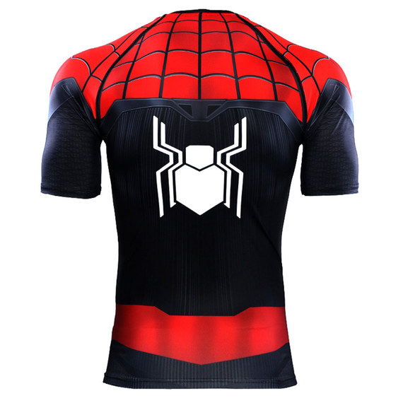 short sleeve dri fit spider man graphic tee