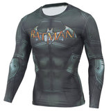 long sleeve dri fit batman characters costumes