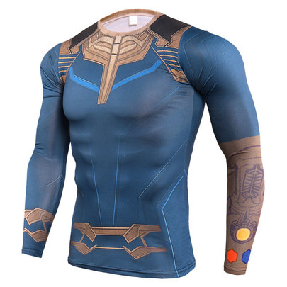 long sleeve thanos workout shirt