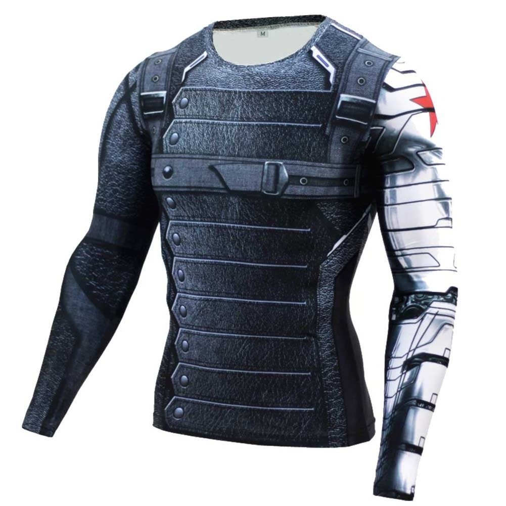 Captain America Winter Soldier Compression Shirt