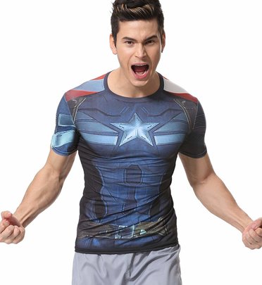 captain america civil war compression shirt