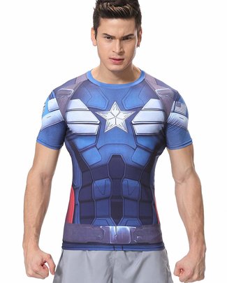 team captain america shirt