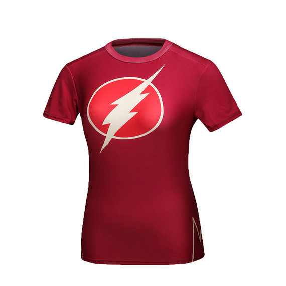 dc comics flash logo t-shirt for girls