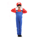Kids Super Mario cosplay Costumes