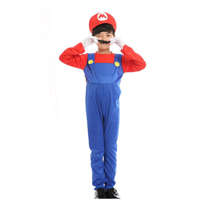 Kids Super Mario cosplay Costumes