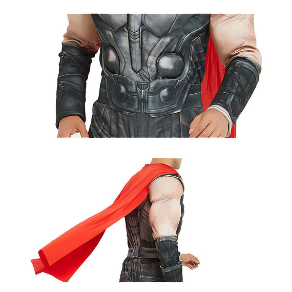 Boys Thor Halloween Costume Muscle Jumpsuit