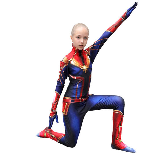 girls captain marvel halloween costume