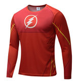 flash birthday shirt long sleeve superhero print tee shirt