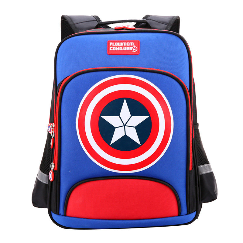 Marvel Boys Captain America Shield Backpack Sky Blue