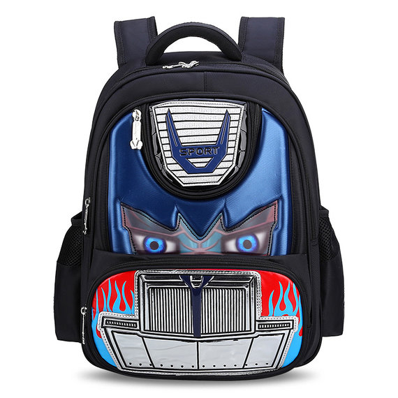 transformers backpack for kids light blue