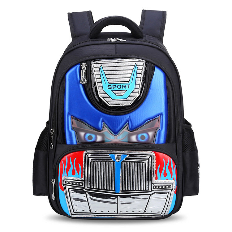 Transformers Shield Silver and Black Head Pocket 16 Backpack for Boys SG_B072Z4WJW6_US 